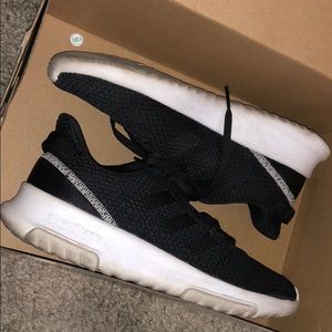 Black adidas cloud foam shoes